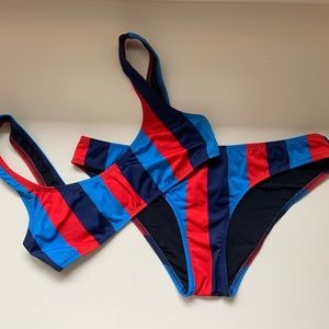 Solid & Striped Bikini Set WORN TWICE